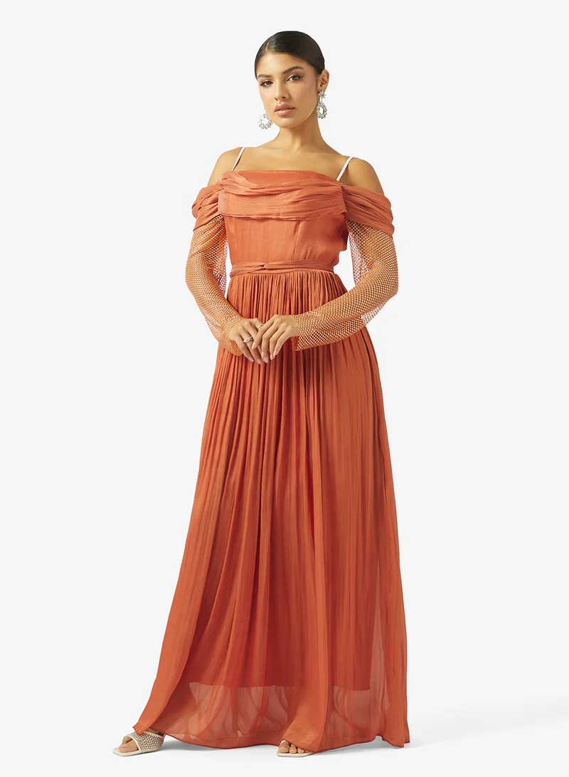 Namshi x Off-shoulder maxi dress
